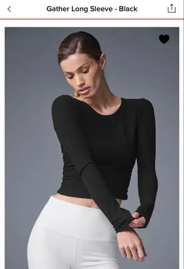 alo 블랙 긴팔 T셔츠 M