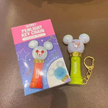 디즈니 스토어 시크릿 키체인 응원봉 그린 닉