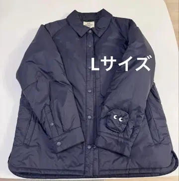 [새상품급] 유니클로 안야 힌드마치 퍼프 테크 셔츠 자켓 네이비 L