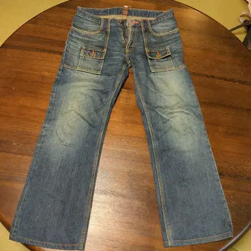 로얄 스트레이트 데님 데님 블루