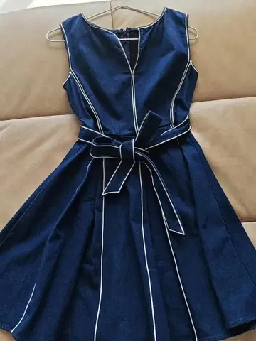 DEIM 데님 슬리브리스 원피스