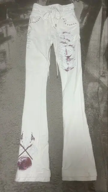 GUAPI 스키니 플레어 스웨트 팬츠 28