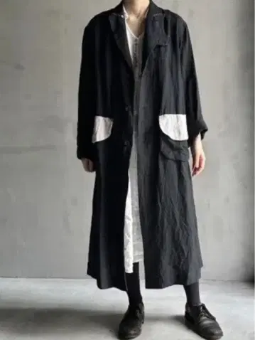 희귀 레어품 HALLELUJAH 노마드 코트 블랙 x 그레이