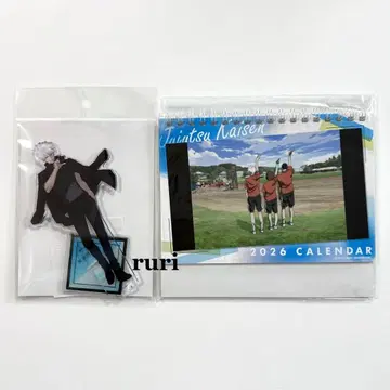 [ 미개봉 ] 주술회전전 고죠 아크릴 스탠드 ED 비주얼 탁상 달력