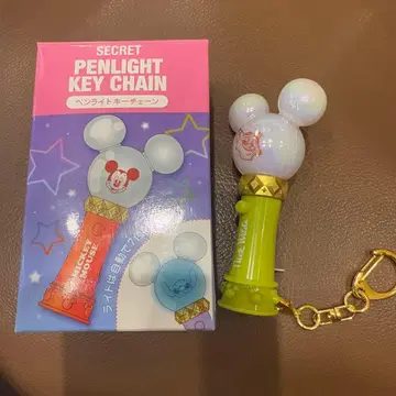 디즈니 스토어 시크릿 키링 7색 응원봉 닉