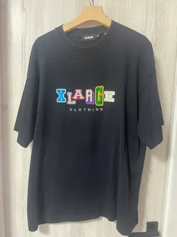 XLARGE 블랙 로고 T셔츠 XL