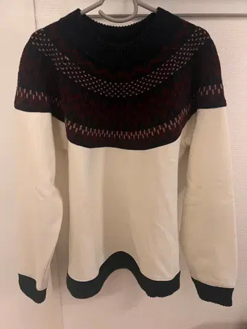 페어아일 패턴 니트 스웨터 B:MING BEAMS