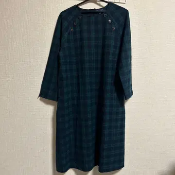 체크 무늬 원피스 15호