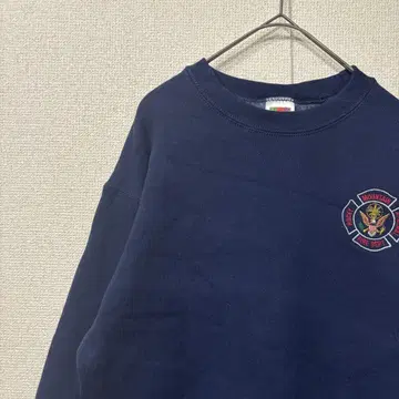 프룻 오브 더 룸 맨투맨 자수 육중한 미국 빈티지 의류 M 3317