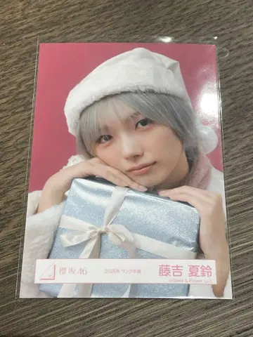 사쿠라자카46 후지요시 카린 브로마이드 산타 의상