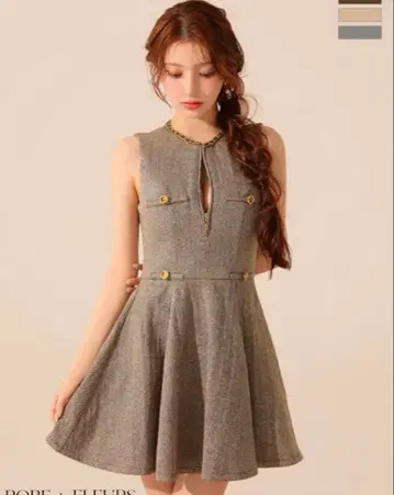 로브 드 플뢰르 미니 드레스