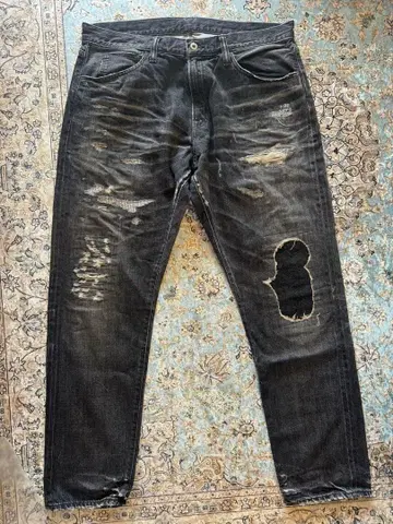 SEQUEL 데미지 데님 블랙 XL 사이즈