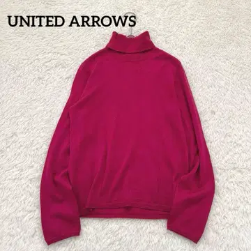 [ 새상품급 ] UNITED ARROWS 캐시미어 실크 혼방 터틀넥 니트