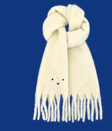 아이보리 머플러 복슬복슬