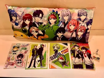 컬러풀 피치 훼미리마트 세븐 파일 노트 아크링 키링 쿠션