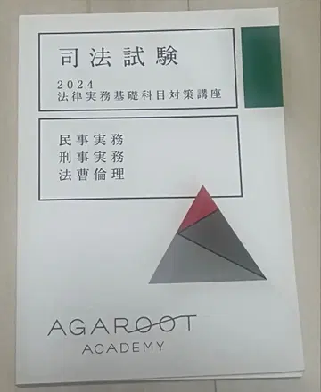 아갈루트 사법시험 2024 법률실무기초과목 대책강좌