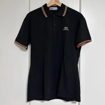 LACOSTE 블랙 피케 셔츠