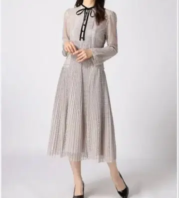 새상품 셀포드 보타이 레이스 원피스 크리스마스 파티