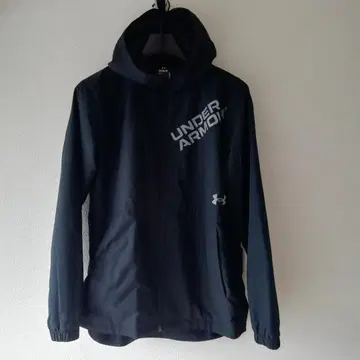 새상품급 언더아머 지퍼 후드티 자켓 블랙 MD