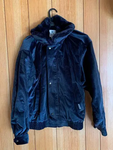 Troy Bros 다크 블루 벨벳 자켓 L