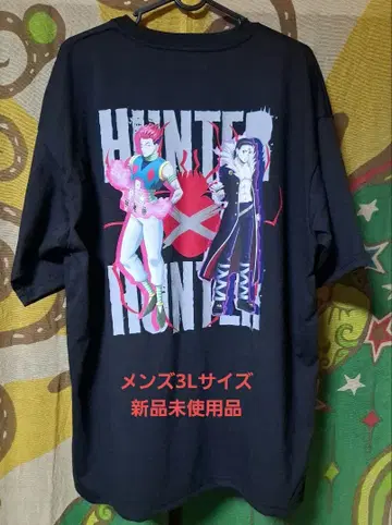 HUNTER x HUNTER 블랙 T셔츠 3L 택 포함 미사용 새상품