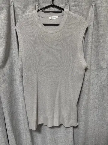 다케오 키쿠치 니트 베스트 슬리브리스 니트 그레이 M 사이즈