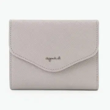 agnes b. 가죽 이단 접기 지갑 'ava' TAW02-01