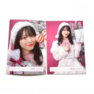 사쿠라자카46 2025년 산타 의상 브로마이드 요리 츄 모리타 히카루