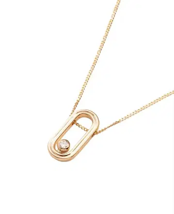 히로타카 Hirotaka 다이아몬드 골드 목걸이