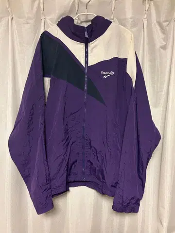 Reebok 퍼플 나일론 자켓