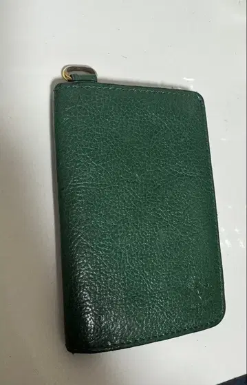 일비종떼 그린 가죽 카드 케이스