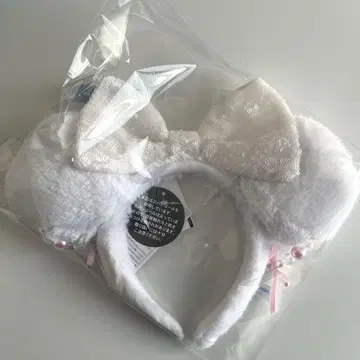 디즈니 미니 귀찌 머리띠 화이트