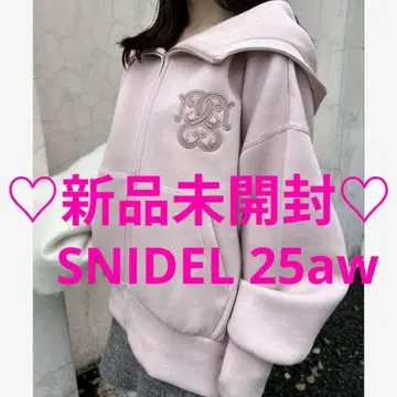 SNIDEL 스나이델 25aw 신상 볼륨 후드티 PNK