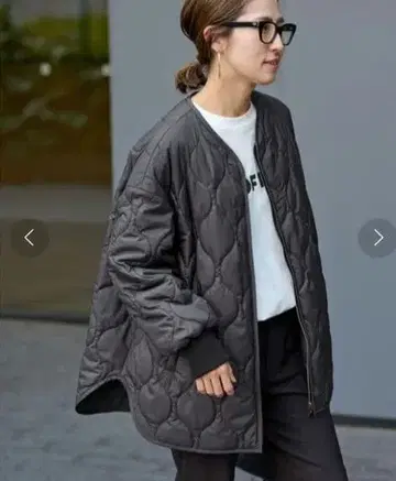 FRAMeWORK 퀼팅 2WAY 텐트 블루종 블랙