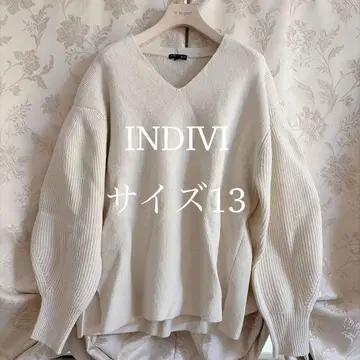 새상품급 빅 사이즈 인디비 소매가 봉긋한 스웨터