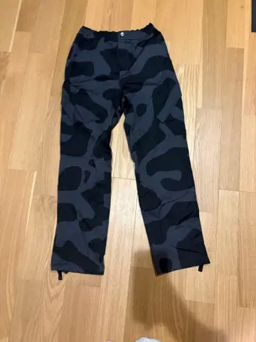 카모 패턴 카고 팬츠 블랙 그레이