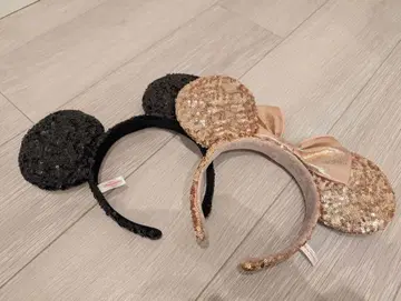 미키 미니 머리띠 스팽글