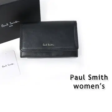 773 새상품 폴스미스 더블 스티치 가죽 카드 케이스 명함지갑