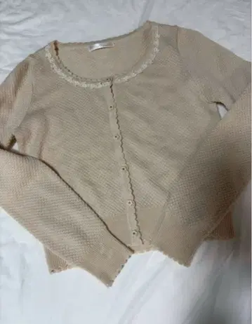 프라임 패턴 카노코 편직 가디건 M