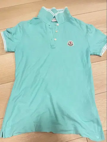 MONCLER XS 그린 피케 셔츠