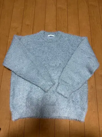 DISCOAT 스카이블루 니트 샤기 복슬복슬.standst 로리즈팜