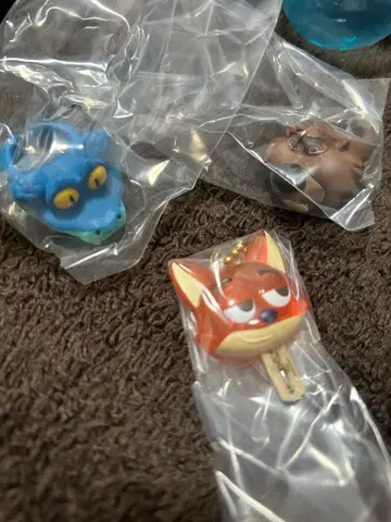 주토피아 가챠 닉 캔디 반지 세트 주토피아2