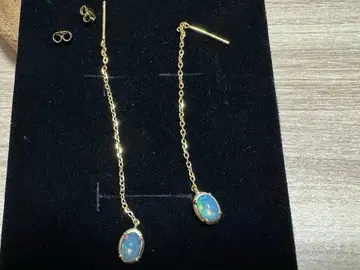 실버 925 오팔 아메리칸 귀걸이