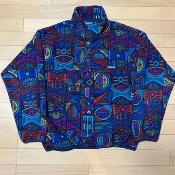 90s 파타고니아 신틸라 플리스 아보리진 올 패턴