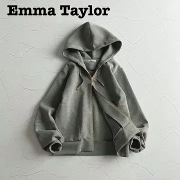 컨디션 최상 24AW 에마 테일러 종이상자 집업 후드티 그레이