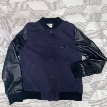 USED PAUL SMITH RED EAR 소매 가죽 자켓 점퍼