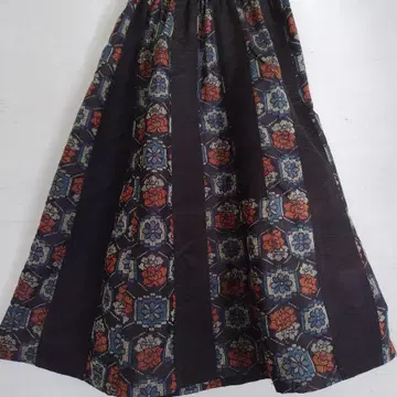 기모노 리메이크 롱 스커트