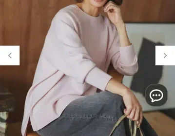 안피로 코튼 캐시미어 니트 크루넥