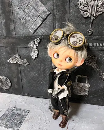 SteamPunk 고글 빈티지 골드