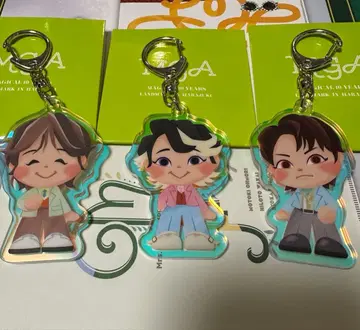 미세스 그린애플 3종 세트 하라주쿠 랜드마크 아크릴 키링